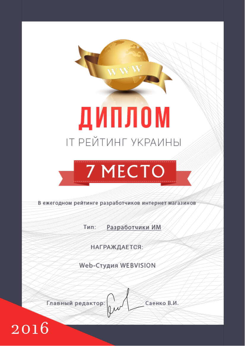 Ежегодный ТОП разработчиков интернет-магазинов Украины